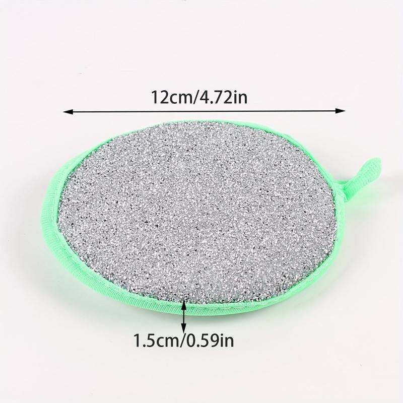 5pcs Cleaning Brush Scouring Pad Double Sided Sponge Dishwashing Brushes