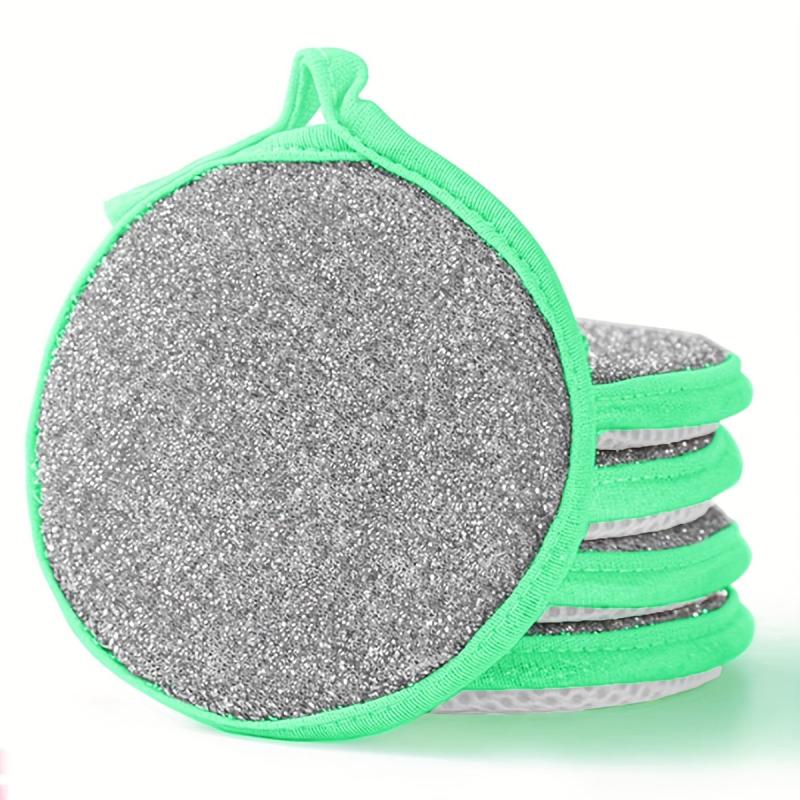5pcs Cleaning Brush Scouring Pad Double Sided Sponge Dishwashing Brushes