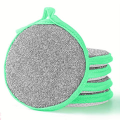 5pcs Cleaning Brush Scouring Pad Double Sided Sponge Dishwashing Brushes
