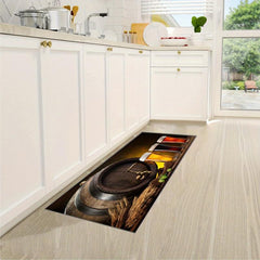 2pcs Beer Anti Fatigue Kitchen Rugs Absorbent Non Slip Cushioned Mats