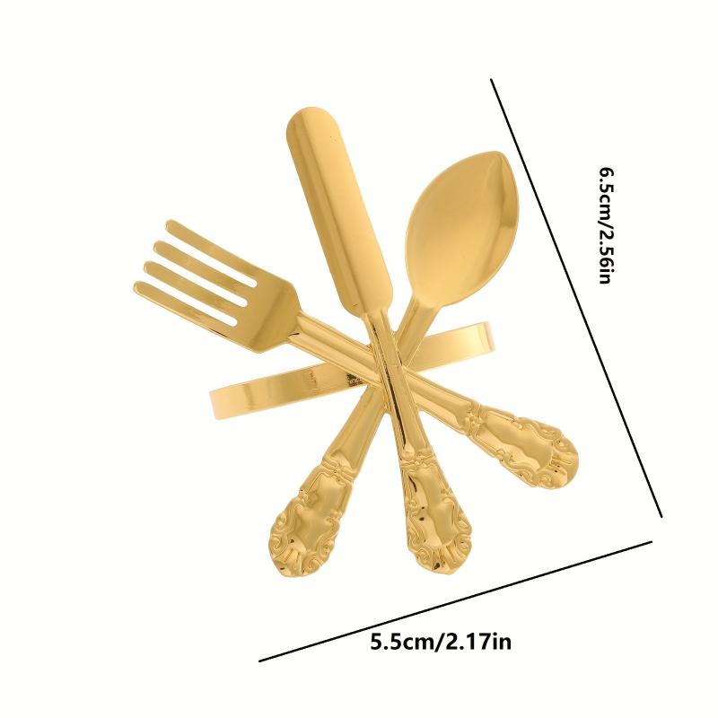 6pcs Farmhouse Metal Napkin Buckle for Wedding Table Decor