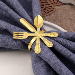 6pcs Farmhouse Metal Napkin Buckle for Wedding Table Decor