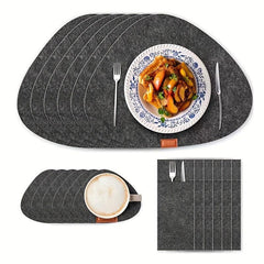 European Style Felt Cushion Cup Cushion And Fork Bag Set