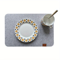 European Style Felt Cushion Cup Cushion And Fork Bag Set