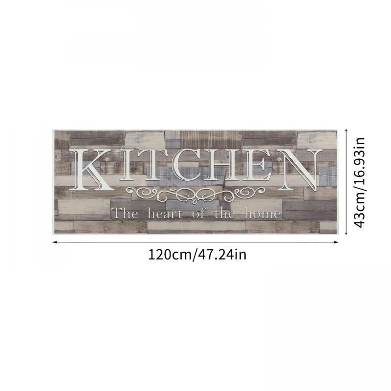 Kitchen Rug 1pc Non Slip Stain Resistant Waterproof