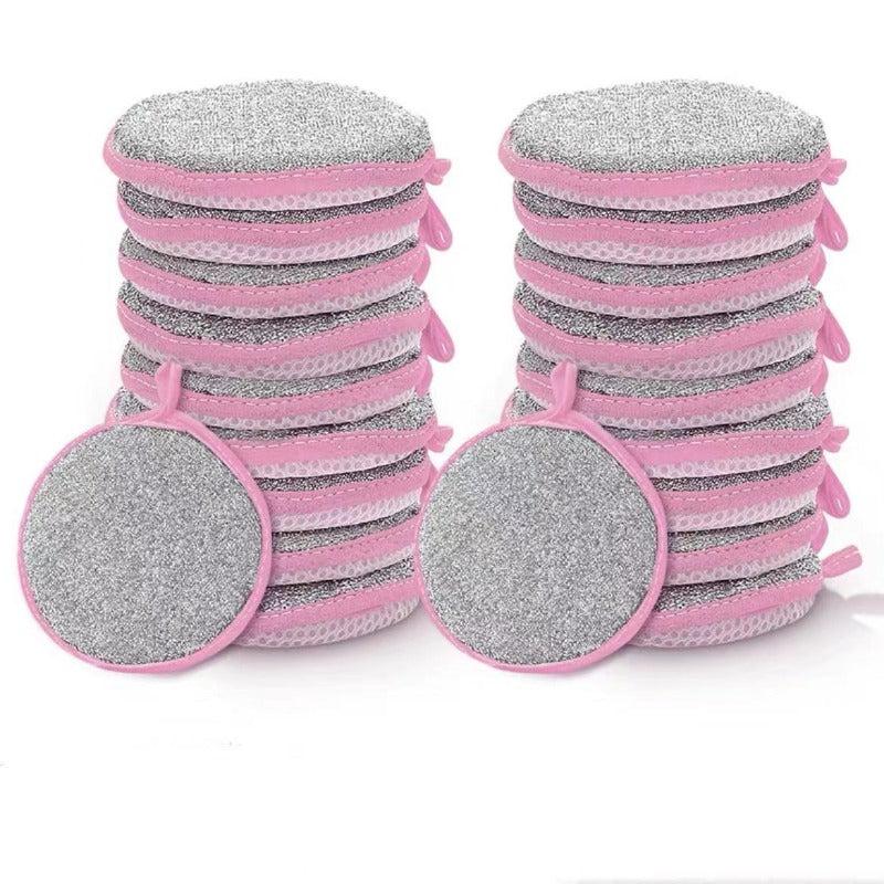 Double Sided Dish Towel Sponge Wipe Kitchen Cleaning Cloth 20pcs