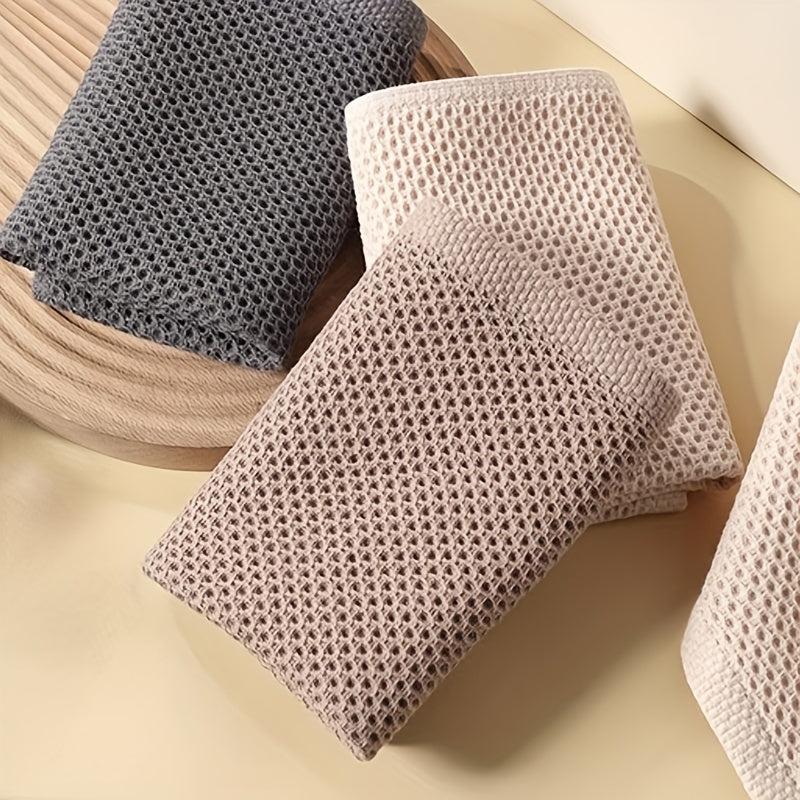 Soft Honeycomb Square Dish Towel for Kitchen Cleaning