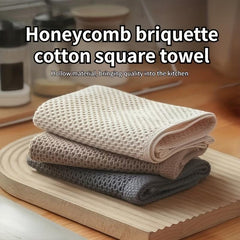 Soft Honeycomb Square Dish Towel for Kitchen Cleaning
