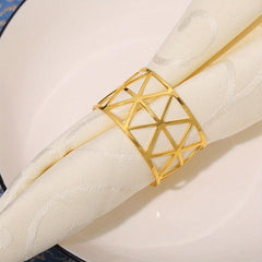 12pcs Embroidered Napkin Ring Napkin Buckle Napkin Holder