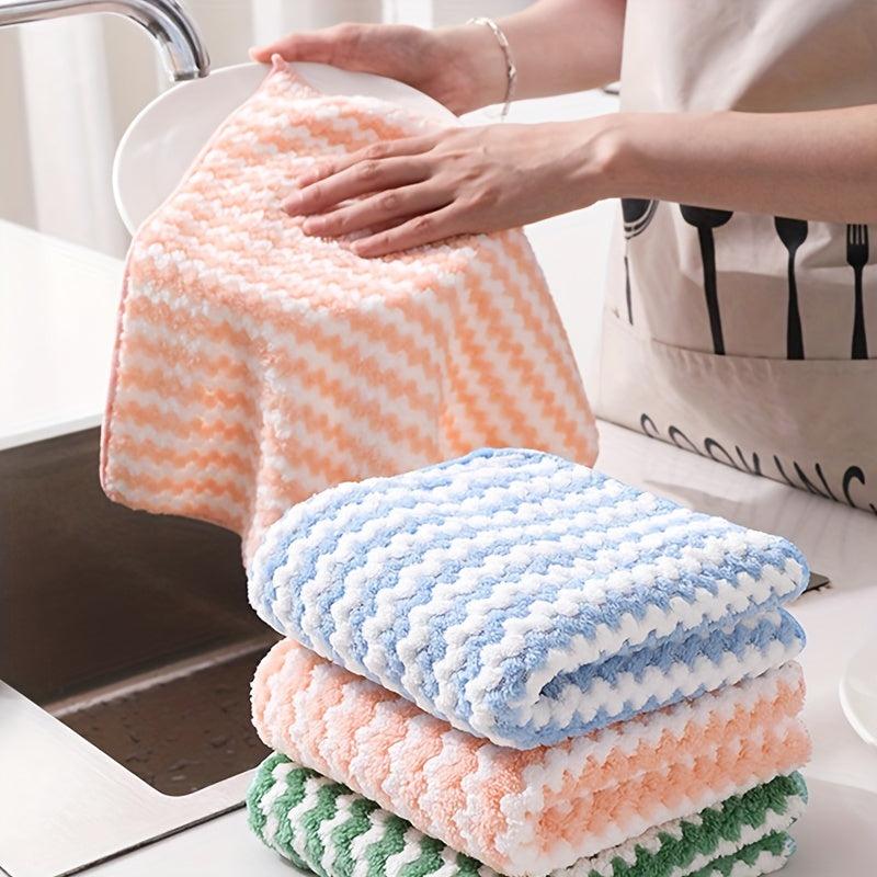 Soft & Absorbent Kitchen Dishcloths Fast Drying Microfiber Towels