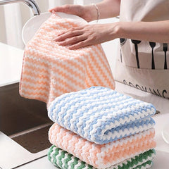 Soft & Absorbent Kitchen Dishcloths Fast Drying Microfiber Towels