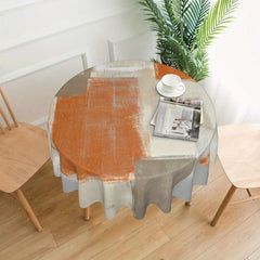 Abstract Modern Art Round Tablecloth Waterproof Washable Table Cover