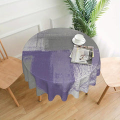 Abstract Modern Art Round Tablecloth Waterproof Washable Table Cover