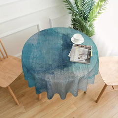 Abstract Modern Art Round Tablecloth Waterproof Washable Table Cover