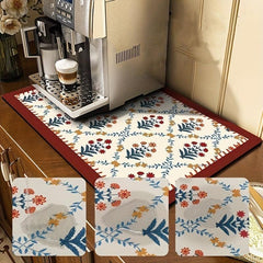 Absorbent Dish Drying Mat Heat Resistant Non slip Placemat