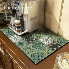 Absorbent Dish Drying Mat Heat Resistant Non slip Placemat