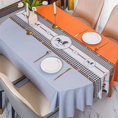 Waterproof Nordic Style Tablecloth PVC Rectangular Table Cover