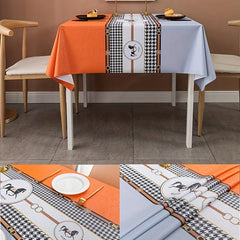 Waterproof Nordic Style Tablecloth PVC Rectangular Table Cover