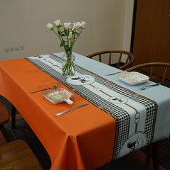 Waterproof Nordic Style Tablecloth PVC Rectangular Table Cover