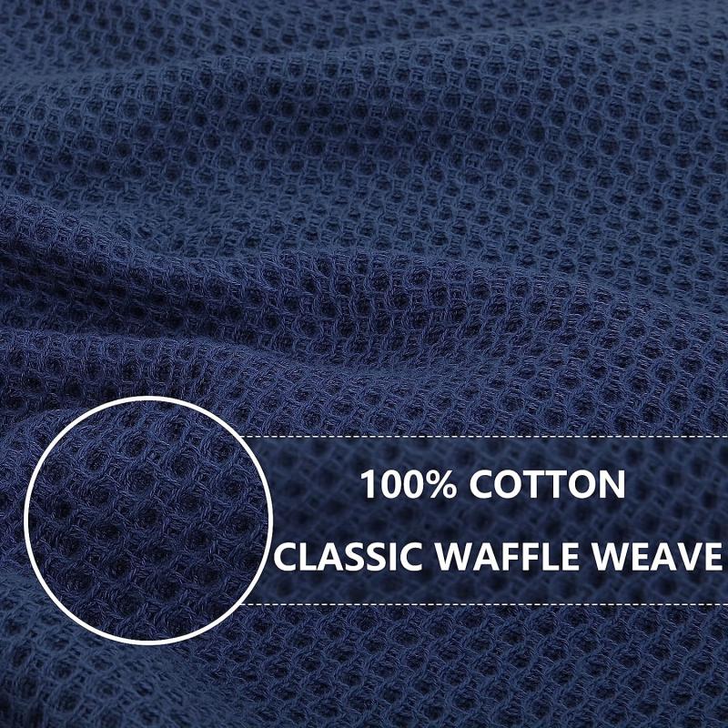 4pcs Square Cotton Dish Towels Waffle Woven Kitchen Cloth Soft Absorbent
