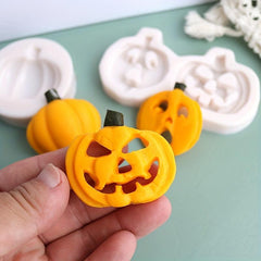 3D Silicone Mold Halloween Jack O' Lantern Ghost Skull Fondant Mold