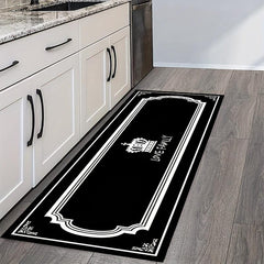 Fabric Felt Crown Pattern Kitchen Rug Absorbent Non-slip Floor Runner