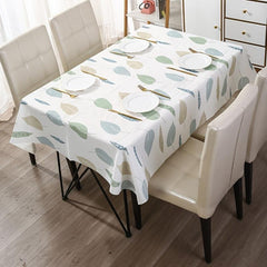 Green Grid Plastic Waterproof Tablecloth for Picnic or Holiday Party