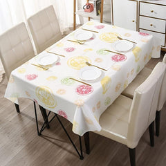 Green Grid Plastic Waterproof Tablecloth for Picnic or Holiday Party