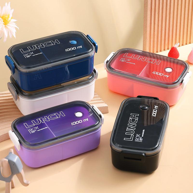 Microwave Safe 2 Compartment Lunch Box for Students and Office Workers