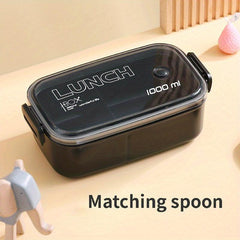 Microwave Safe 2 Compartment Lunch Box for Students and Office Workers