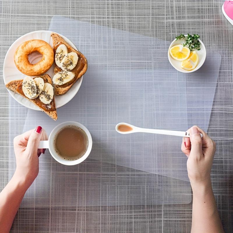 Transparent Square Placemat Waterproof Cabinet Drawer Mat