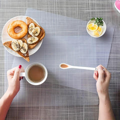 Transparent Square Placemat Waterproof Cabinet Drawer Mat