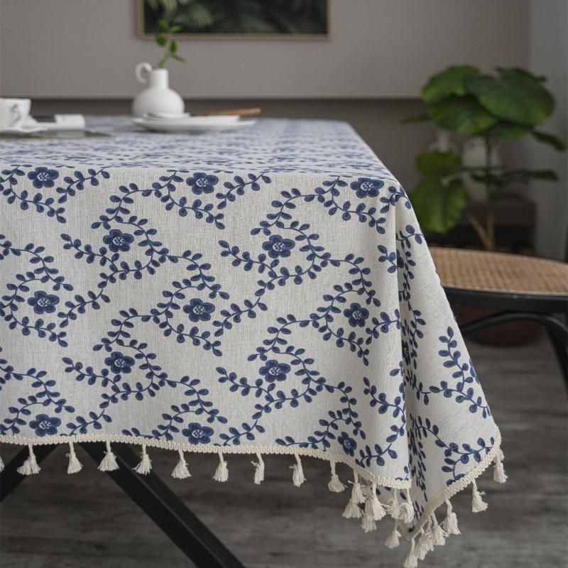Plum Blossom Tablecloth Waterproof Washable Table Cover