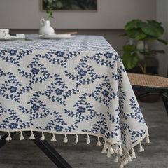 Plum Blossom Tablecloth Waterproof Washable Table Cover