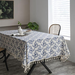 Plum Blossom Tablecloth Waterproof Washable Table Cover