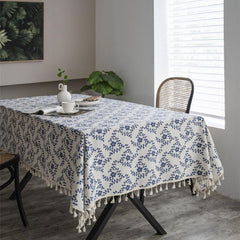 Plum Blossom Tablecloth Waterproof Washable Table Cover