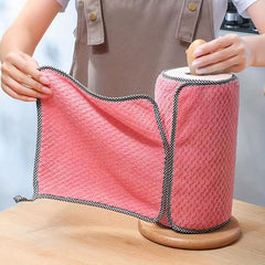 10pcs Dish Towels Non-stick Kitchen Rag Absorbent Scouring Pad