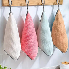 10pcs Dish Towels Non-stick Kitchen Rag Absorbent Scouring Pad