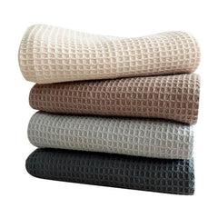 4pcs Thickened Waffle Dish Towels Kitchen Cleaning Cloth Absorbent Mixed