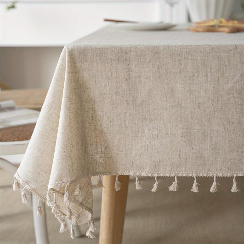 Bohemian Fringe Embroidered Tablecloth