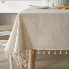 Bohemian Fringe Embroidered Tablecloth
