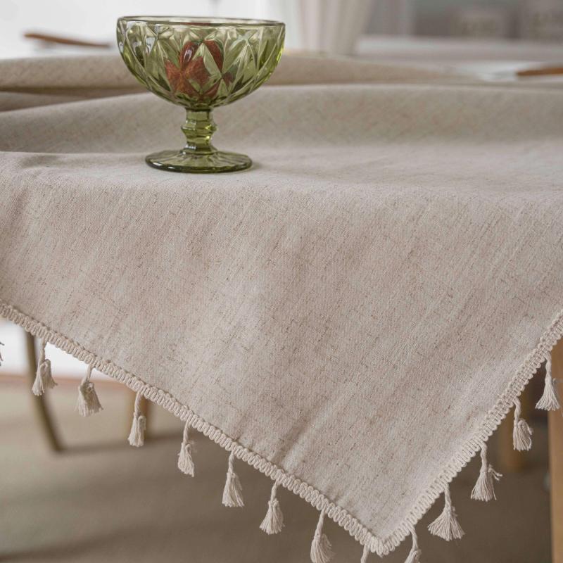 Bohemian Fringe Embroidered Tablecloth