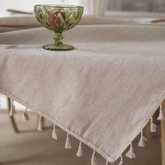 Bohemian Fringe Embroidered Tablecloth