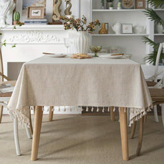 Bohemian Fringe Embroidered Tablecloth