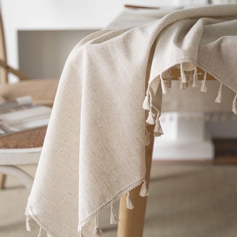 Bohemian Fringe Embroidered Tablecloth