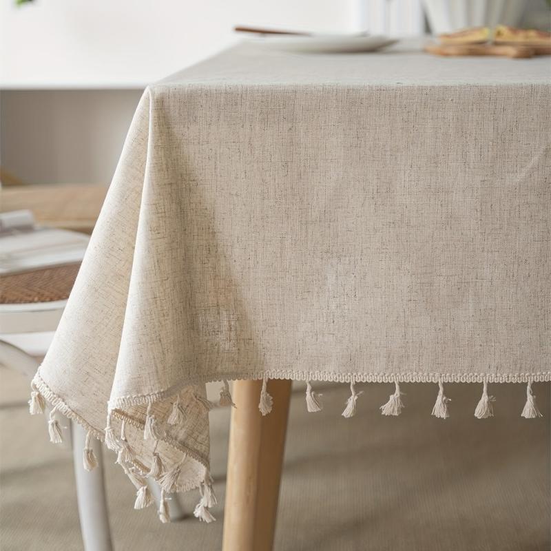 Bohemian Fringe Embroidered Tablecloth