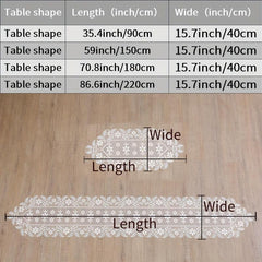 Polyester Table Runner Solid Style Holiday Decoration Fabric Tablecloth