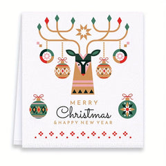 4pcs Christmas Hand Towels Dish Cloth Set