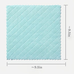 10pcs Coral Velvet Dish Washing Towel for Kitchen Cleaning