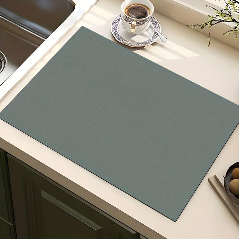 Silicone Square Mat Soft Rubber Drain Mat Non-slip Water-absorbing